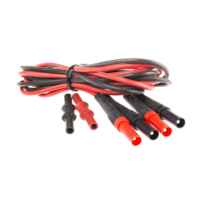 Fluke Rounded Test Probe, 600V Voltage, 10A Current, Silicone Insulated Extension Lead Set TL221