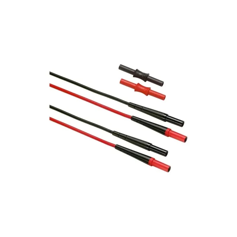 Fluke Rounded Test Probe, 600V Voltage, 10A Current, Silicone Insulated Extension Lead Set TL221
