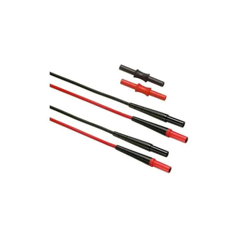 Fluke Rounded Test Probe, 600V Voltage, 10A Current, Silicone Insulated Extension Lead Set TL221