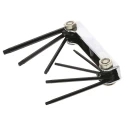 RS PRO 7-Piece Torx Key Set Chrome Vanadium Steel, Gun Metal Finish, T6 to T20 450-0037