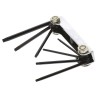 RS PRO 7-Piece Torx Key Set Chrome Vanadium Steel, Gun Metal Finish, T6 to T20 450-0037