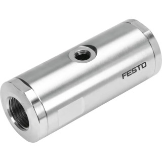 Festo Pneumatic Pinch Valve VZQA Series, Female Inlet and Outlet Threaded, 6 bar Max Operating VZQA-C-M22U-6-GG-ALV4N-4