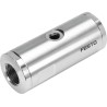Festo Pneumatic Pinch Valve VZQA Series, Female Inlet and Outlet Threaded, 6 bar Max Operating VZQA-C-M22U-6-GG-ALV4N-4