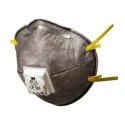 3M 9900 Speciality Series Respirator Mask, Disposable Face Mask with Adjustable Nose Clip, Polyester Straps, 10 Per Pack FFP1