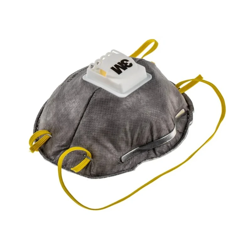3M 9900 Speciality Series Respirator Mask, Disposable Face Mask with Adjustable Nose Clip, Polyester Straps, 10 Per Pack FFP1