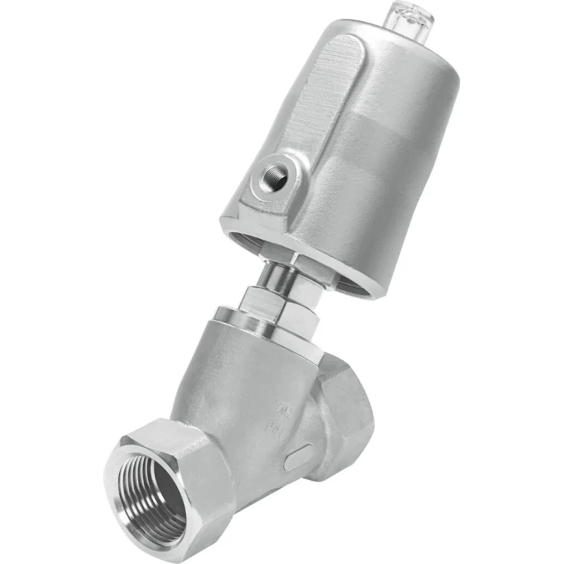 Festo Angle Seat Type Pneumatic Actuated Valve 10 bar G Female 1/8 in VZXF-L-M22C-M-B-G112-350-H3B1-50-6