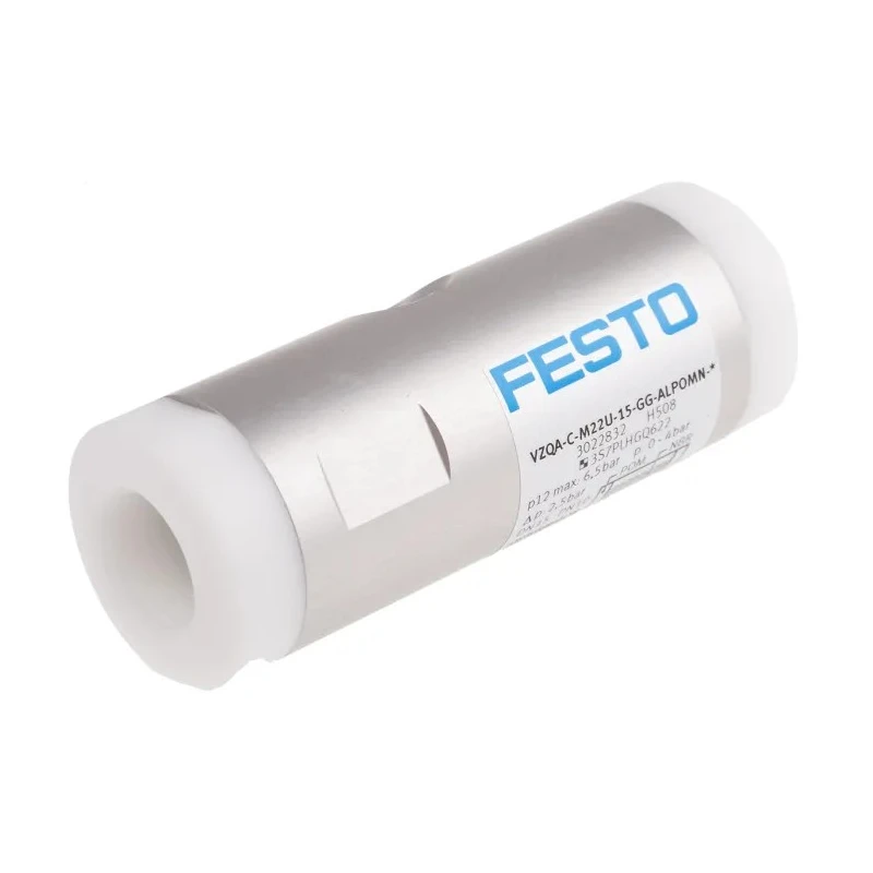 Festo Pinch Valve with Aluminium and Steel Alloy Body, Threaded Female Inlet and Outlet Port, 6 VZQA-C-M22U-15-GG-ALPOMN-4