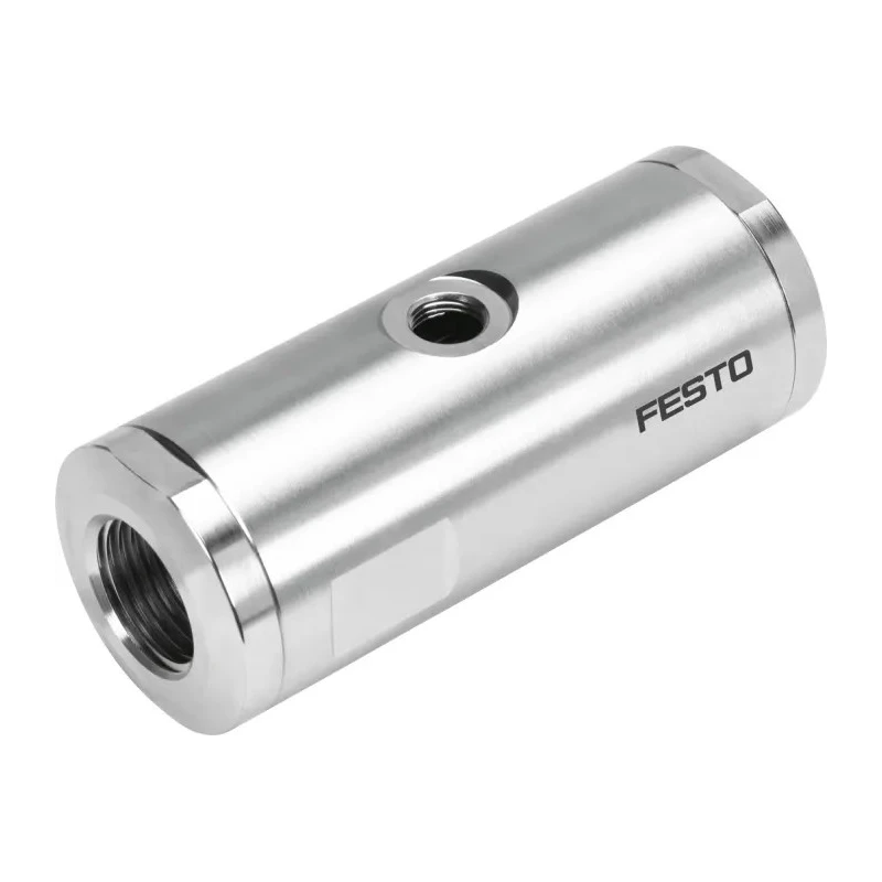 Festo Pinch Valve with Aluminium and Steel Alloy Body, Threaded Female Inlet and Outlet Port, 6 VZQA-C-M22U-15-GG-ALPOMN-4