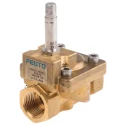 Festo Pneumatic Solenoid Valve 2/2 NC Solenoid/Spring G VZWM Series 24V DC 6.8W Brass Body NBR Seals VZWM-L-M22C-G12-F4