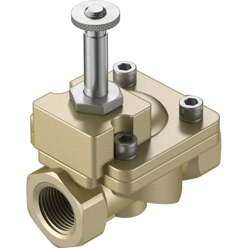 Festo Pneumatic Solenoid Valve 2/2 NC Solenoid/Spring G VZWM Series 24V DC 6.8W Brass Body NBR Seals VZWM-L-M22C-G12-F4