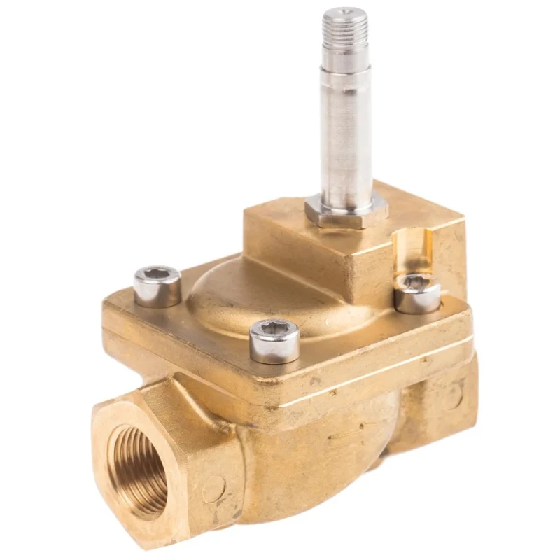 Festo Pneumatic Solenoid Valve 2/2 NC Electric Actuation Brass Body G 3/8 Threaded Port VZWM-L-M22C-G38-F4