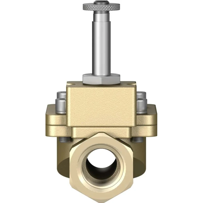 Festo Pneumatic Solenoid Valve 2/2 NC Solenoid/Spring G VZWM Series 24V DC 6.8W Brass Body NBR Seals VZWM-L-M22C-G12-F4