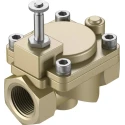 Festo Pneumatic Solenoid Valve 2/2 NC Solenoid/Spring Type G, 1 Inch Port, 6.8W Power, Brass Body VZWM-L-M22C-G1-F4