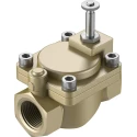 Festo Pneumatic Solenoid Valve 2/2 NC Solenoid/Spring Type G, 1 Inch Port, 6.8W Power, Brass Body VZWM-L-M22C-G1-F4
