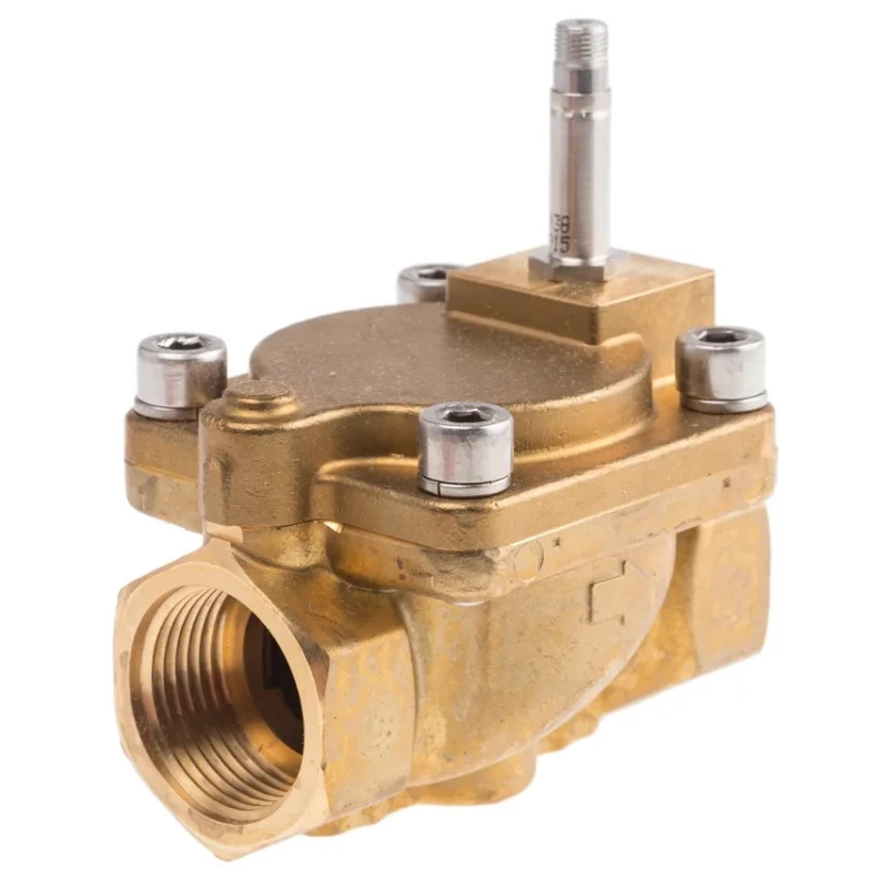 Festo Pneumatic Solenoid Valve 2/2 NC Solenoid/Spring Type G, 1 Inch Port, 6.8W Power, Brass Body VZWM-L-M22C-G1-F4