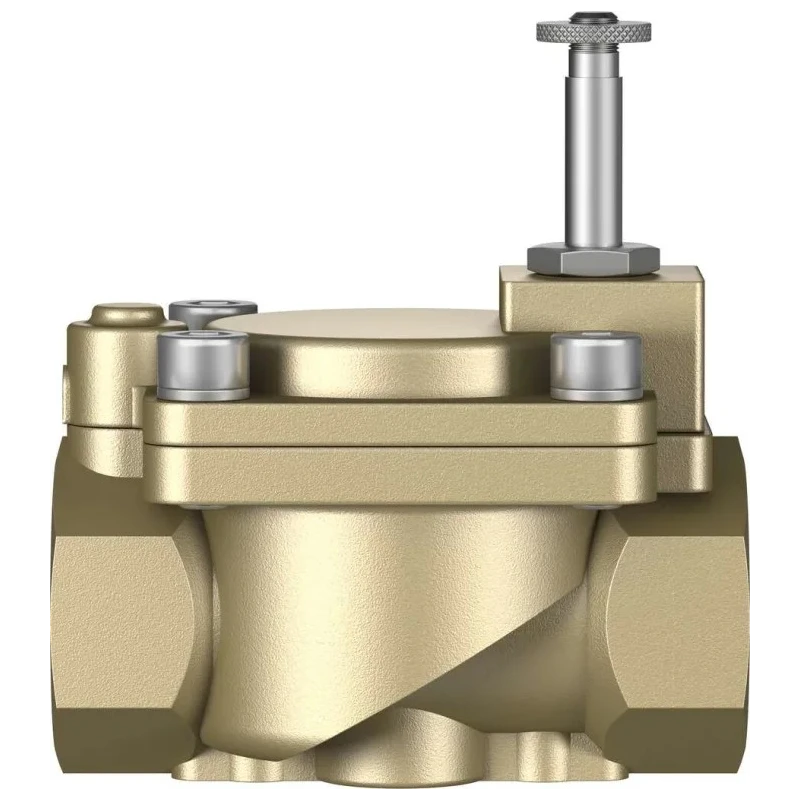 Festo Pneumatic Solenoid Valve 2/2 NC Solenoid/Spring Type G, 1 Inch Port, 6.8W Power, Brass Body VZWM-L-M22C-G1-F4