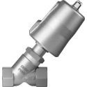 Festo Angle Seat Pneumatic Actuated Valve 3/4 in Threaded Connection 20 bar Operating VZXF-L-M22C-M-B-G34-180-M1-V4V4T-50-20