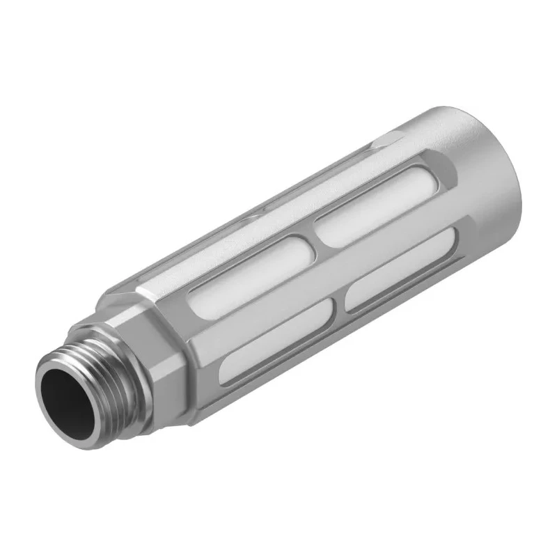 Festo Aluminium Pneumatic Silencer 3/8 in G Threaded Connection 10 bar Operating Pressure U-3/8-B