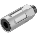 Festo Aluminium Pneumatic Silencer 1/8 in G Threaded Connection 10 bar Pressure U-1/8-B