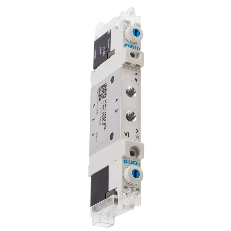 Festo 5/2 Solenoid Valve Pneumatic Metric Port M5 Aluminium Alloy Body 24V dc VUVG-LK10-B52-T-M5-1H2L-S
