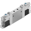 Festo 5/2 Solenoid Valve Pneumatic Metric Port M5 Aluminium Alloy Body 24V dc VUVG-LK10-B52-T-M5-1H2L-S