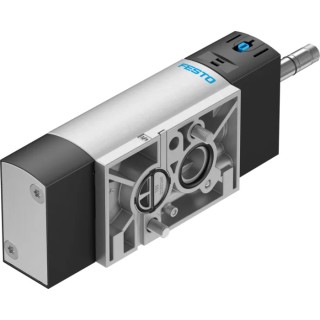 Festo Pneumatic Solenoid Valve 5/2 Solenoid/Spring 1/4 in NPT Threaded Port Aluminium Alloy Body 24V DC VSNC-FC-M52-MD-N14-F8