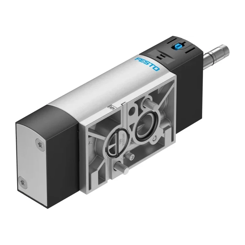 Festo Pneumatic Solenoid Valve 5/2 Solenoid/Spring 1/4 in NPT Threaded Port Aluminium Alloy Body 24V DC VSNC-FC-M52-MD-N14-F8