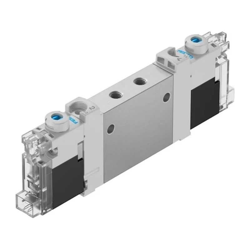 Festo 5/2 Solenoid Valve Pneumatic Metric Port M5 Aluminium Alloy Body 24V dc VUVG-LK10-B52-T-M5-1H2L-S