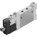 Festo Solenoid Valve 5/2 Solenoid/Spring Metric VUVG Series 24V DC Aluminium Alloy Body 7 bar VUVG-LK10-M52-AT-M5-1R8L-S