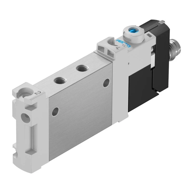 Festo Solenoid Valve 5/2 Solenoid/Spring Metric VUVG Series 24V DC Aluminium Alloy Body 7 bar VUVG-LK10-M52-AT-M5-1R8L-S