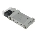 Festo 5/2 Solenoid Valve, Single Solenoid/Spring Actuation, Metric M5 Port, Aluminium Alloy Body VUVG-LK10-M52-AT-M5-1H2L-S