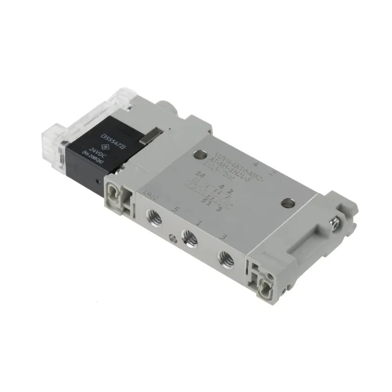 Festo 5/2 Solenoid Valve, Single Solenoid/Spring Actuation, Metric M5 Port, Aluminium Alloy Body VUVG-LK10-M52-AT-M5-1H2L-S
