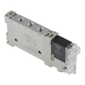 Festo 5/2 Solenoid Valve, Single Solenoid/Spring Actuation, Metric M5 Port, Aluminium Alloy Body VUVG-LK10-M52-AT-M5-1H2L-S