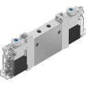 Festo Solenoid Valve 3/2 Solenoid/Spring Valve M5 Port Size Aluminium Alloy Body 24V dc 0.8W VUVG-LK10-T32C-AT-M5-1H2L-S