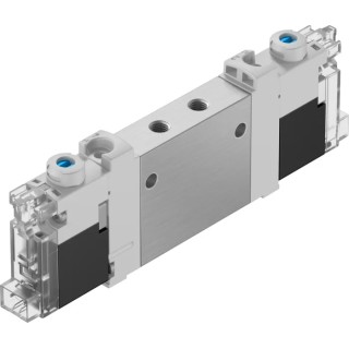 Festo Solenoid Valve 3/2 Solenoid/Spring Valve M5 Port Size Aluminium Alloy Body 24V dc 0.8W VUVG-LK10-T32C-AT-M5-1H2L-S