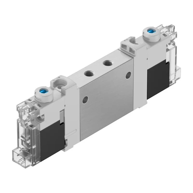 Festo Solenoid Valve 3/2 Solenoid/Spring Valve M5 Port Size Aluminium Alloy Body 24V dc 0.8W VUVG-LK10-T32C-AT-M5-1H2L-S