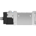 Festo Pneumatic 5/2 Solenoid Valve Single Solenoid/Spring Actuation M7 Port 24V DC Aluminium Body VUVG-LK10-M52-AT-M7-1R8L-S
