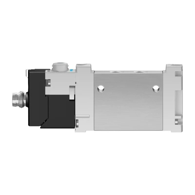 Festo Pneumatic 5/2 Solenoid Valve Single Solenoid/Spring Actuation M7 Port 24V DC Aluminium Body VUVG-LK10-M52-AT-M7-1R8L-S