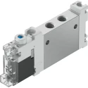 Festo Pneumatic Solenoid Valve 5/2 Solenoid/Spring M7 Port 24V DC Aluminium Alloy Body VUVG-LK10-M52-AT-M7-1H2L-S