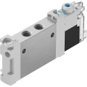 Festo Pneumatic Solenoid Valve 5/2 Solenoid/Spring M7 Port 24V DC Aluminium Alloy Body VUVG-LK10-M52-AT-M7-1H2L-S