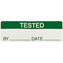 RS PRO Pre-Printed Adhesive Label, Self-Adhesive Tamperproof Vinyl Cloth, Green Text on White, 38mm x 13mm 450-6394