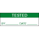RS PRO Pre-Printed Adhesive Label, Self-Adhesive Tamperproof Vinyl Cloth, Green Text on White, 38mm x 13mm 450-6394