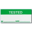 RS PRO Pre-Printed Adhesive Label, Self-Adhesive Tamperproof Vinyl Cloth, Green Text on White, 38mm x 13mm 450-6394