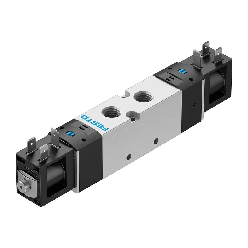 Festo 5/2 Solenoid Valve 24V dc Aluminium Alloy Body, 1000L/min Max Flow, Nitrile Rubber Seal VUVS-LK25-B52-D-G14-1B2-S
