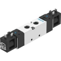 Festo 5/2 Solenoid Valve 24V dc Aluminium Alloy Body, 1000L/min Max Flow, Nitrile Rubber Seal VUVS-LK25-B52-D-G14-1B2-S
