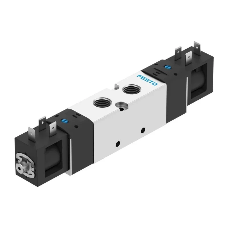 Festo 5/2 Solenoid Valve 24V dc Aluminium Alloy Body, 1000L/min Max Flow, Nitrile Rubber Seal VUVS-LK25-B52-D-G14-1B2-S