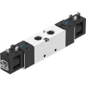 Festo 5/2 Solenoid Valve 24V dc Aluminium Alloy Body, 1000L/min Max Flow, Nitrile Rubber Seal VUVS-LK25-B52-D-G14-1B2-S
