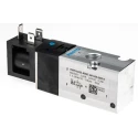 Festo Pneumatic 3/2 Solenoid Valve G 1/4, 24V DC, Single Solenoid, Aluminium Alloy Body VUVS-LK25-M32C-AD-G14-1B2-S