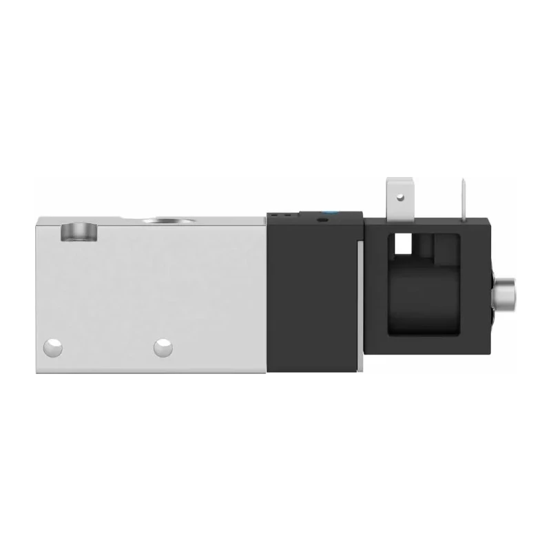 Festo Pneumatic 3/2 Solenoid Valve G 1/4, 24V DC, Single Solenoid, Aluminium Alloy Body VUVS-LK25-M32C-AD-G14-1B2-S