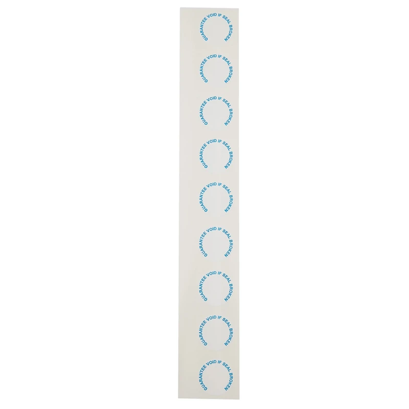 RS PRO Pre-Printed Adhesive Label Guarantee Void If Seal Broken Diameter 19mm 90 Per Pack 450-6372